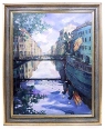 "Банковский мост Белые ночи" Художник Мария Дьякова Холст, масло (50 x 40 см) раме Иллюстрация Автор Мария Дьякова инфо 8857u.