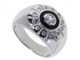 Кольцо, серебро 925, циркон,эмаль 912 02 21-03966 2009 г инфо 9354w.