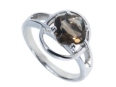 Кольцо, серебро 925, раухтопаз 020 02 21-03441 2010 г инфо 9526w.