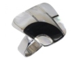 Кольцо, серебро 925, перламутр,оникс 010 02 21sk-00399 2009 г инфо 9684w.