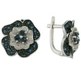 Серьги с бриллиантом и сапфиром ERIN1262-55CL-W 2010 г инфо 9946w.
