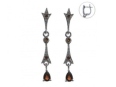 Серьги, серебро 925, гранат 003 01 21-03479 2010 г инфо 9949w.