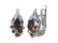 Серьги, серебро 925, гранат 003 01 21sk-00083 2010 г инфо 9973w.