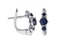Серьги, серебро 925, сапфир DC 003 01 21spk-00392 2009 г инфо 10003w.