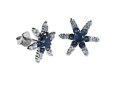 Серьги, серебро 925, сапфир DC,циркон 021 01 21-02978 2010 г инфо 10053w.