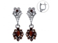 Серьги, серебро 925, гранат 003 01 21spk2-00480 2010 г инфо 10139w.
