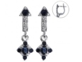 Серьги, серебро 925, сапфир 003 01 21spk1-00469 2010 г инфо 10176w.